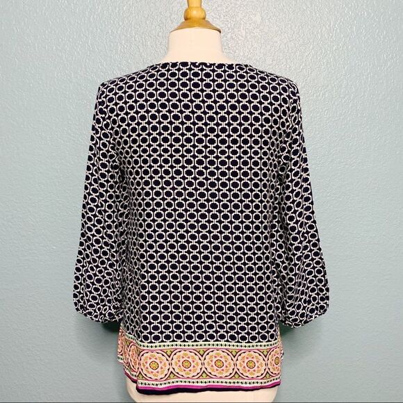 Crown & Ivy Tassel Crochet Trim Blouse - Picture 6 of 8